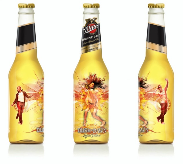 Miller Draft limited edition Bottle design